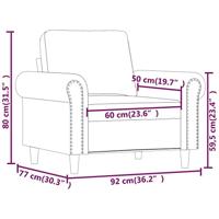 Fauteuil 60 cm kunstleer wijnrood - thumbnail