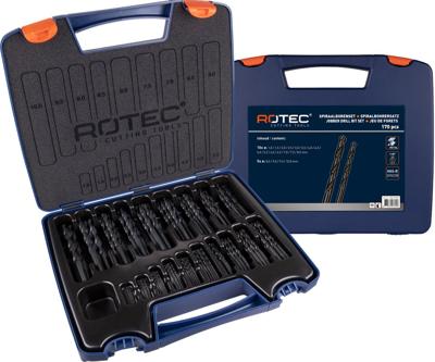 Rotec Spiraalborenset 1-10x0.5mm hss 170-delig