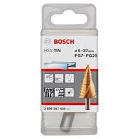 Bosch Accessories 2608587435 2608587435 HSS Getrapte boor Gezamenlijke lengte 93 mm TiN 3 vlakken schacht 1 stuk(s) - thumbnail