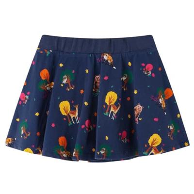 Kinderrokje dierenprint 116 marineblauw