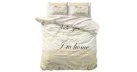 DreamHouse Bedding With You - Creme Dekbedovertrek Lits-jumeaux (240 x 220 cm + 2 kussenslopen) Dekbedovertrek - thumbnail