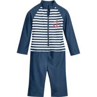 Playshoes zwempak lange mouw Anker Marine Wit-98-104 - thumbnail