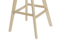 Kruk DKD Home Decor 57,5 x 50,5 x 109 cm Zwart Beukenhout - thumbnail