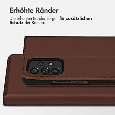 Accezz Premium Leather Slim Book Case voor Samsung Galaxy A53 Telefoonhoesje Bruin