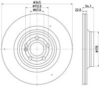 Remschijf 8DD355132321 - thumbnail