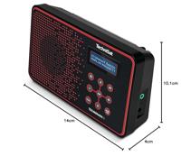TechniSat TECHNIRADIO 2 Draagbaar Analoog & digitaal Zwart, Rood - thumbnail