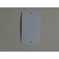 Label metaal 65x120 mm wit 2gaten 1000st - thumbnail