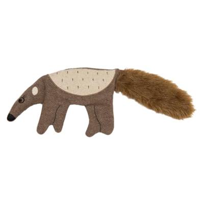 Jack and Vanilla Hondenspeelgoed - Knuffel met knisper - Gerecycled - Miereneter - 40 cm