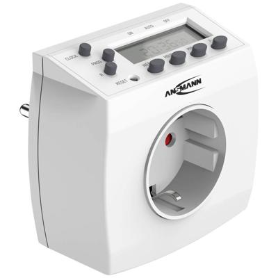 Ansmann 1260-0011 Schakelklok Digitaal Dagprogramma, Weekprogramma 3680 W Toevalsfunctie, Zomer- en wintertijd omzetten Ansmann 1260-0011 Schakelklok Digitaal Dagprogramma, Weekprogramma 3680 W Toevalsfunctie, Zomer- en wintertijd omzetten