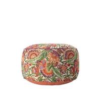 Sissy-Boy Multicolour jacquard poef met bloemen - thumbnail