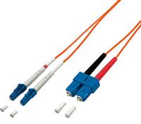 Equip LWL Patch Cord LC/SC 62,5/125µ 2,0m 2m Glasvezel kabel - thumbnail