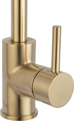 Ben Mandana wastafelkraan draaibaar geborsteld messing Ben Mandana wastafelkraan draaibaar geborsteld messing