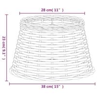VidaXL Lampenkap ø38x23 cm wicker wit - thumbnail