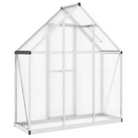 VidaXL Tuinkas met basisframe 169x58x195 cm aluminium zilverkleurig - thumbnail