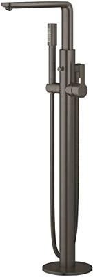 Vrijstaande Badmengkraan GROHE Lineare New Hard Graphite Geborsteld