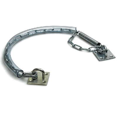 Stormketting met veer zwaar RVS Stormketting met veer zwaar RVS