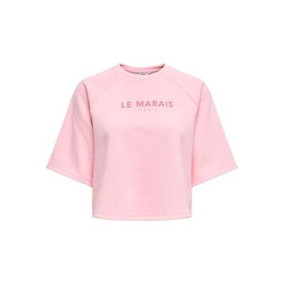 Kids ONLY zomer shirt S/S meisjes - print - roze - Kogcora