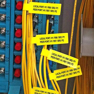 NIIMBOT A2K18638301 Etiketten (rol) 72 x 12.5 mm Geel 65 stuk(s) Kabeletiketten