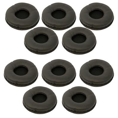 Jabra Q711007 vervangende kunstlederen oorkussens voor headsets uit de Biz 2300 serie, verpakking van 10 stuks, zwart