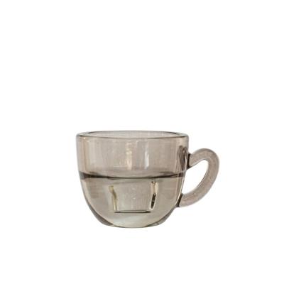 Kaarsenhouder Koffie grijs Ø8xH5cm