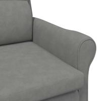 Fauteuil Donkergrijs 76 x 94 x 102 cm Microfibre - thumbnail