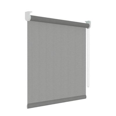 Rolgordijn Lichtdoorlatend Structuur Streep - Grijs