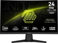 MSI MAG 244C 24 inch FHD gebogen gaming monitor - VA 1500R paneel 1920 x 1080, 1ms, Adaptive Sync - DP 1.2a, HDMI 2.0b CEC - thumbnail