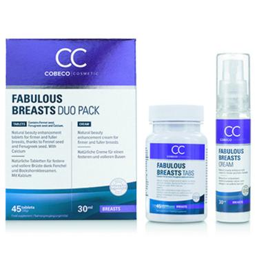 Cobeco Cosmetic Fabulous breasts 45 tab & 30 ml (1 Set) Cobeco Cosmetic Fabulous breasts 45 tab & 30 ml (1 Set)
