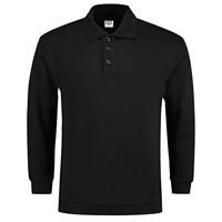 Tricorp 301005 Casual polokraag en tailleband sweatshirt, 60% gekamd katoen/40% polyester, 280 g/m², zwart, maat XXL - thumbnail