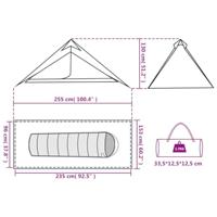 VidaXL Tipitent 1-persoons waterdicht oranje - thumbnail