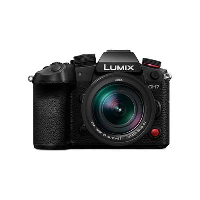 Panasonic Lumix DC-GH7LE Micro Four Thirds Spiegelloze Camera, Leica DG Vario-Elmarit H-ES12060-lens, 25,2 MP, C4K/4K 4:2:2 60/50p-video, Fasehybride AF, Active IS, OLED, Zwart