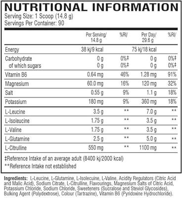 Xtend BCAA Lemon Lime (1125 g)