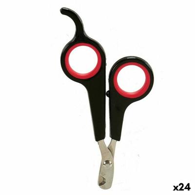 Nagelknipper Zwart Rood 6 x 0,5 x 11,5 cm Huisdieren (24 Stuks)