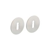 Intersteel rozetten met sleutelgat zelfklevend plat 55x2mm - RVS - thumbnail