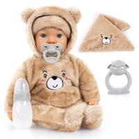 Piccolina Magic Tears babypop beige - 42 cm - thumbnail