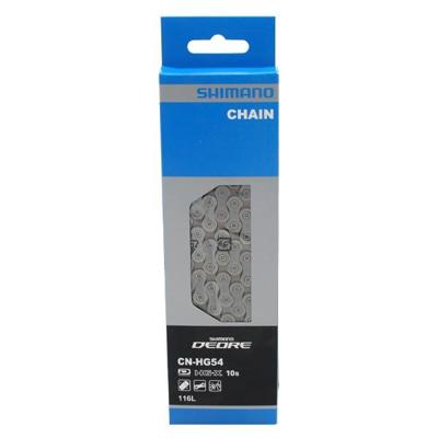 Shimano hg54 10 speed ketting - 10v mountainbikegroep - zilver - 116 schakels Shimano hg54 10 speed ketting - 10v mountainbikegroep - zilver - 116 schakels