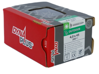 Dynaplus Unischroef/Spaanplaatschroef Ar-Coating Platkop Voldraad Torx TX20 4.0X45 | 200 stuks - 0281.08.25801 - thumbnail