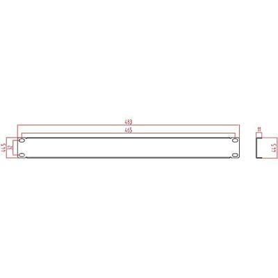 Renkforce RF-3429144 19 inch Afdekking voor patchkast 1 HE Donkergrijs Renkforce RF-3429144 19 inch Afdekking voor patchkast 1 HE Donkergrijs