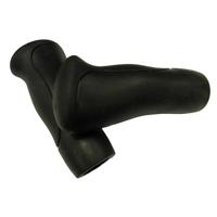 Gazelle handvatset Ergo 115mm imitatie anatomisch zwart - thumbnail
