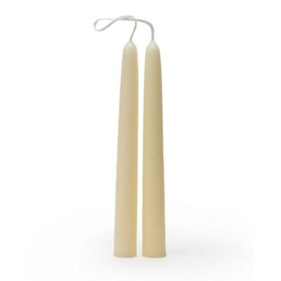 Gebleekte bijenwas dompelkaarsen ø 2,2 cm 20 cm - 2 kaarsen