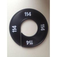 Maatring 9cm zwart/wit 114 - thumbnail