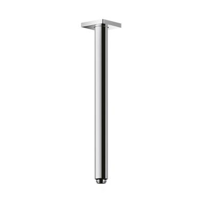 Plafonduitloop Hotbath Mate 30 cm Vierkante rozet Geborsteld Nikkel