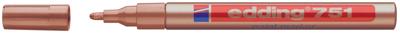 Paintmarker edding 751 oliebasis 1-2mm koper
