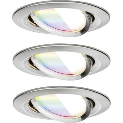 Paulmann 92434 LED-plafondlamp, LED-inbouwlamp 6 W IJzer (geborsteld)