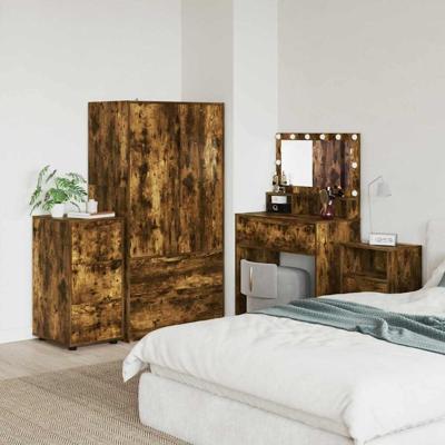 Opbergkast Gerookt eiken 40 x 48 x 81 cm Bewerkt hout