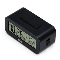 Alecto AK-30 Wekker met Thermometer Zwart - thumbnail