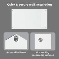 VidaXL Keuken achterwand 2 pcs doorzichtig 90 x 50 cm gehard glas - thumbnail