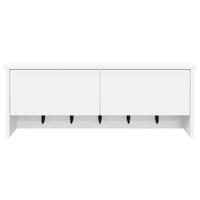 Wandgemonteerde kapstok Wit 80 x 20 x 30 cm Bewerkt hout - thumbnail