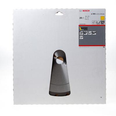 Bosch Accessories Construct Wood 2608640690 Hardmetaal-cirkelzaagblad 300 x 30 x 3.2 mm Aantal tanden: 20 1 stuk(s)