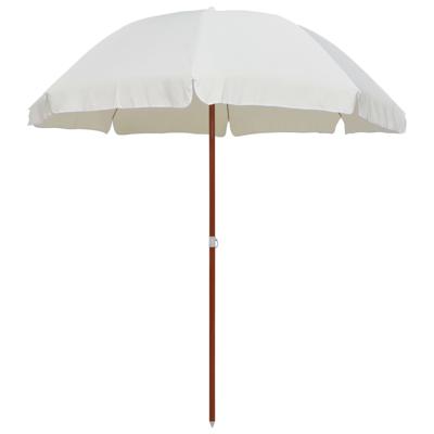 Parasol met stalen paal 240 cm zandkleurig